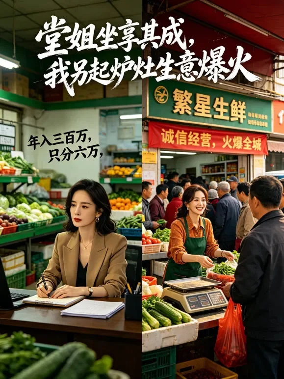 堂姐坐享其成，我另起炉灶生意爆火短剧海报