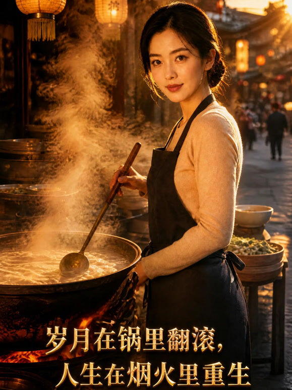 岁月在锅里翻滚，人生在烟火里重生