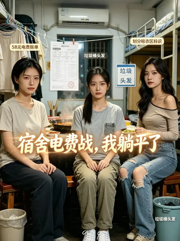 宿舍电费战，我躺平了短剧海报