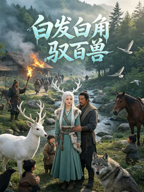 白发白角驭百兽