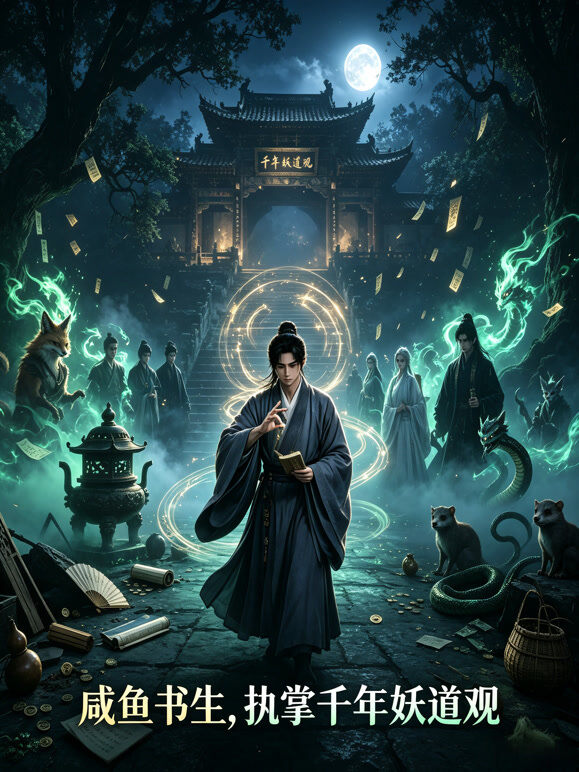咸鱼书生，执掌千年妖道观