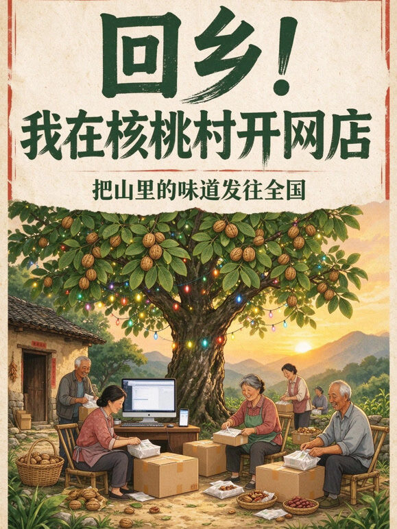 核桃村山货新路