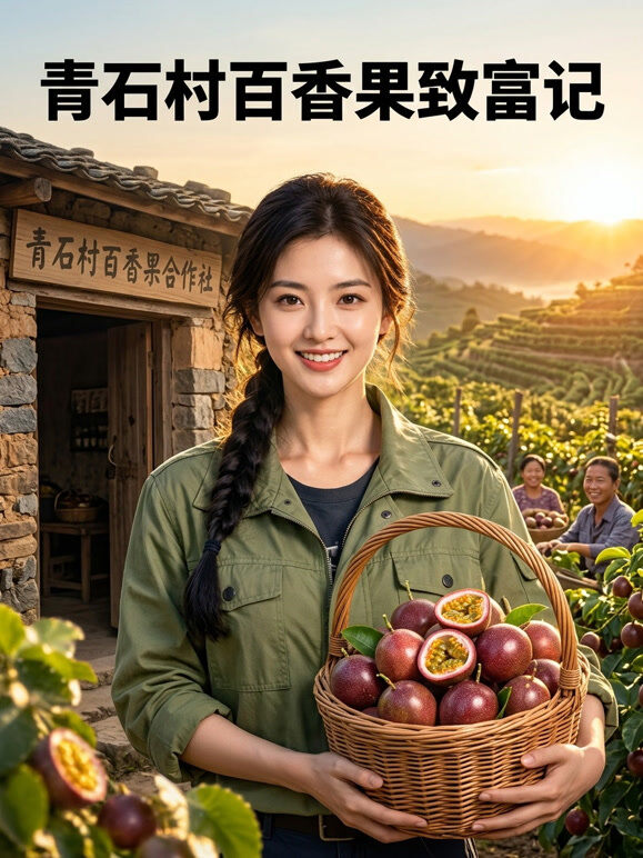 青石村百香果致富记