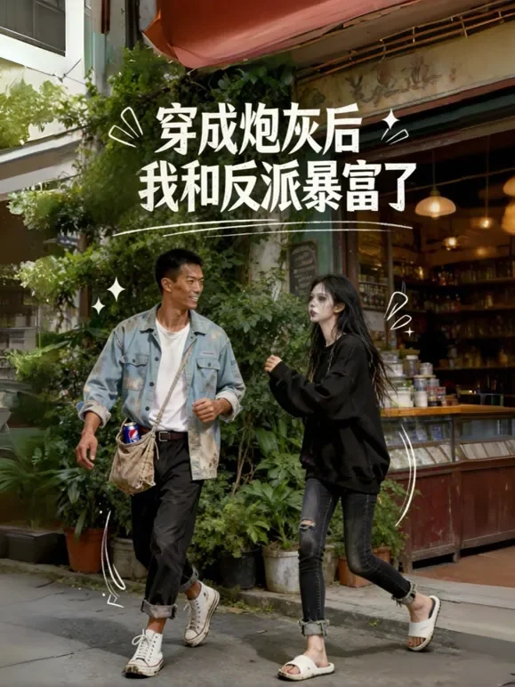 穿成炮灰后我和反派暴富了短剧海报