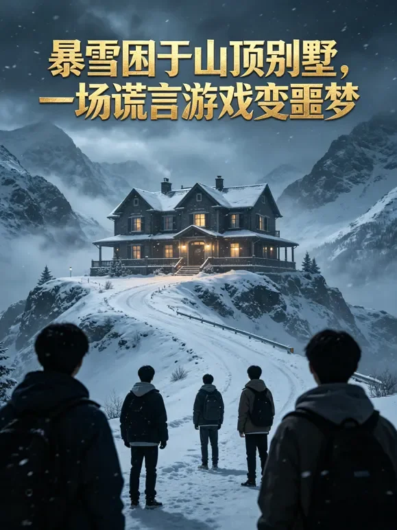 暴雪困于山顶别墅，一场谎言游戏变噩梦短剧海报