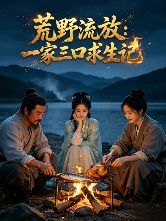 荒野流放：一家三口求生记短剧海报