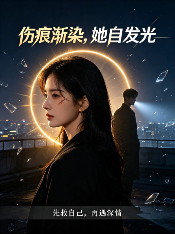 伤痕渐染，她自发光
