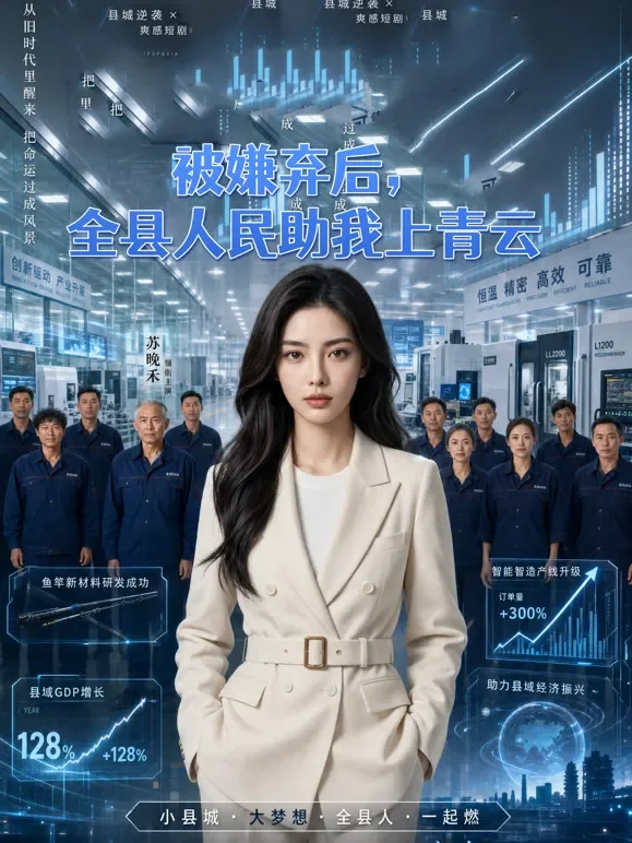 被嫌弃后，全县人民助我上青云短剧海报