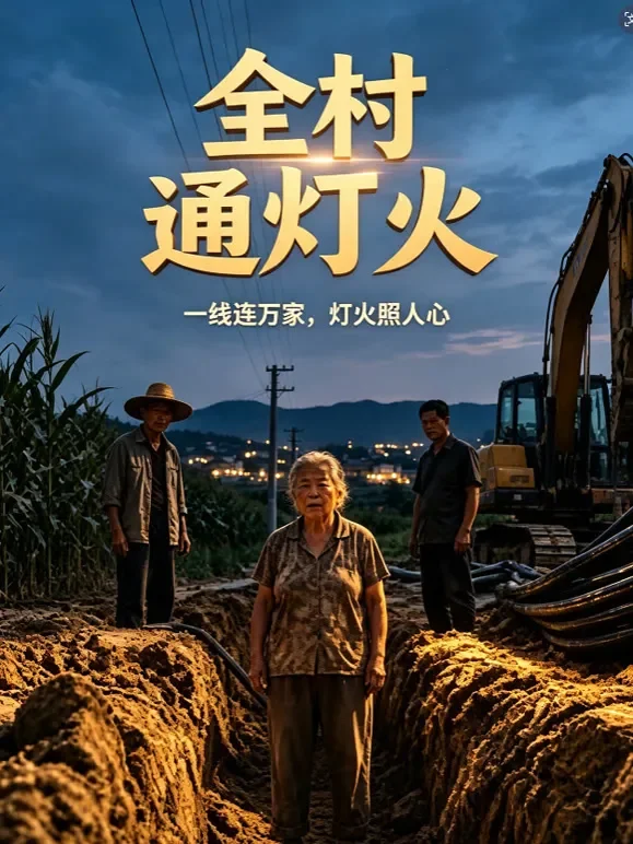 全村通灯火短剧海报