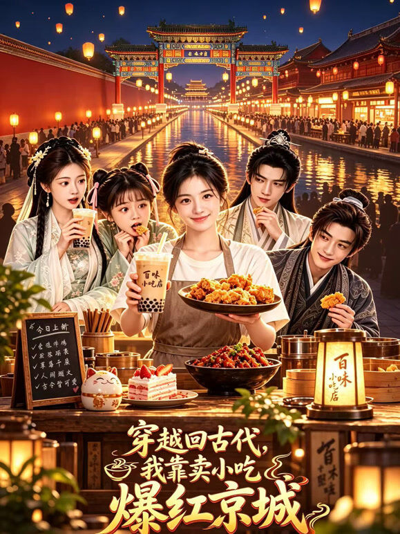穿越回古代，我靠卖小吃爆红京城