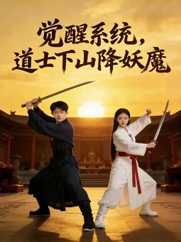 觉醒系统，道士下山降妖魔短剧海报