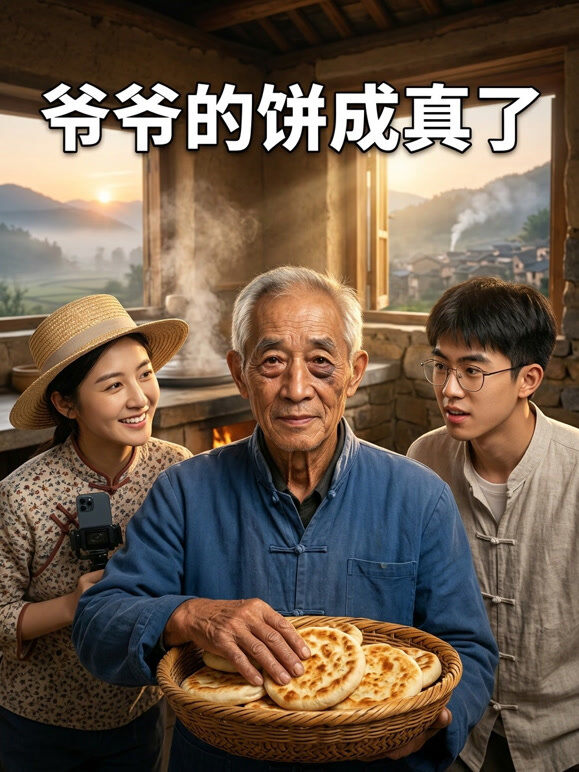 爷爷的饼成真了