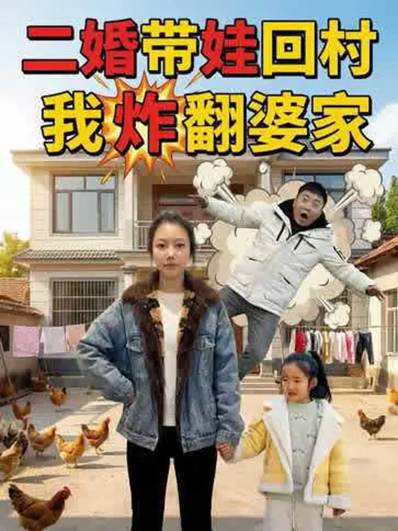二婚带娃回村我炸翻婆家短剧海报