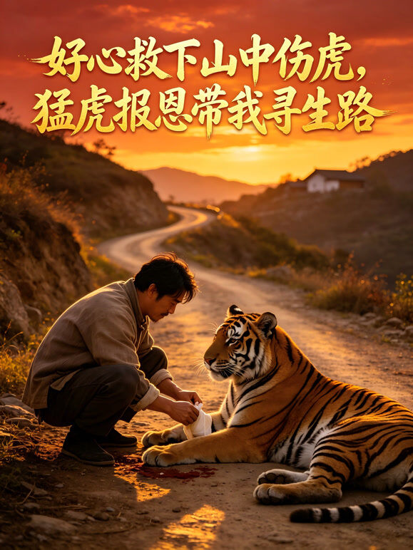 好心救下山中伤虎，猛虎报恩带我寻生路