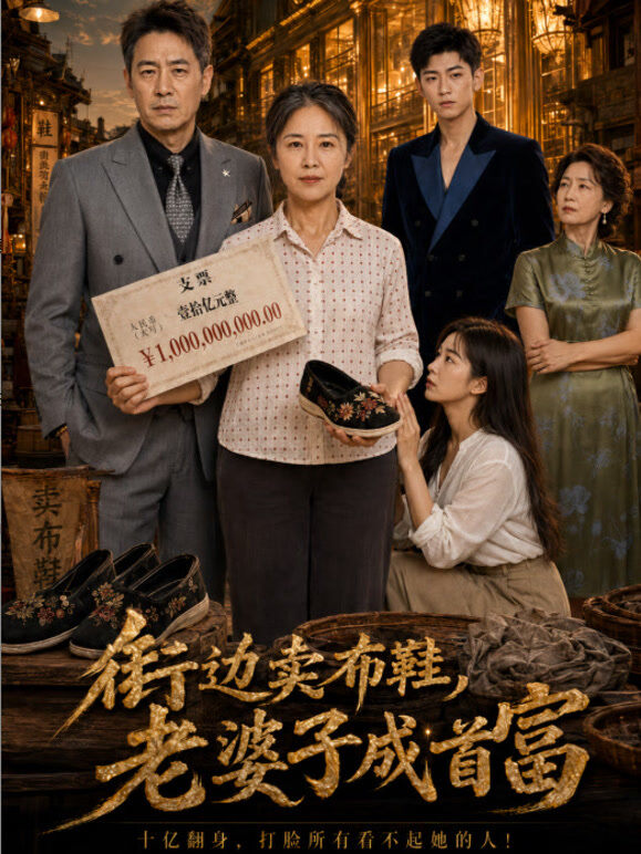 街边卖布鞋，老婆子成首富