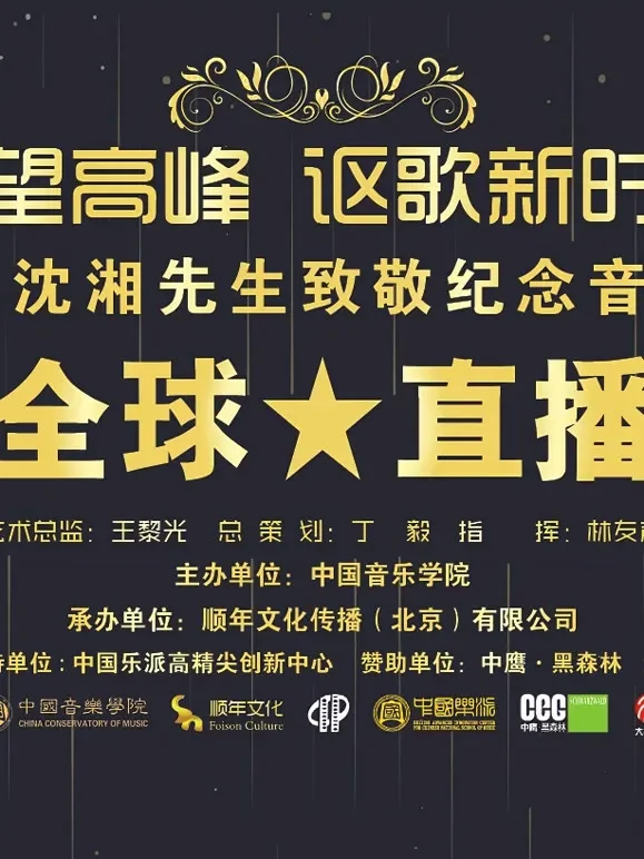 仰望高峰《向沈湘先生致敬音乐会》综艺海报
