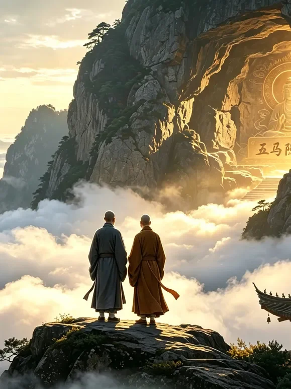 和合二圣寒山拾得综艺海报