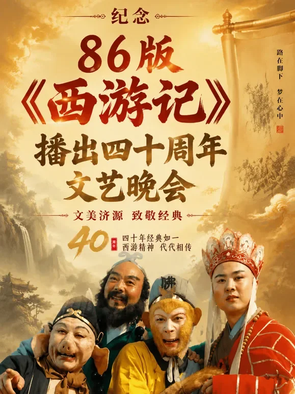 纪念86版《西游记》播出四十周年文艺晚会综艺海报