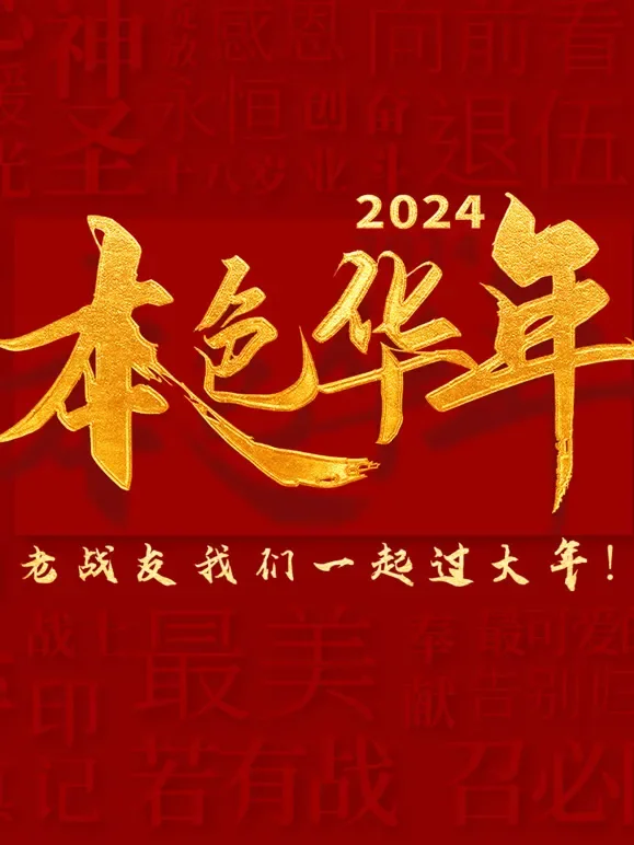 2024本色华年全国首档老兵年味特别节目综艺海报